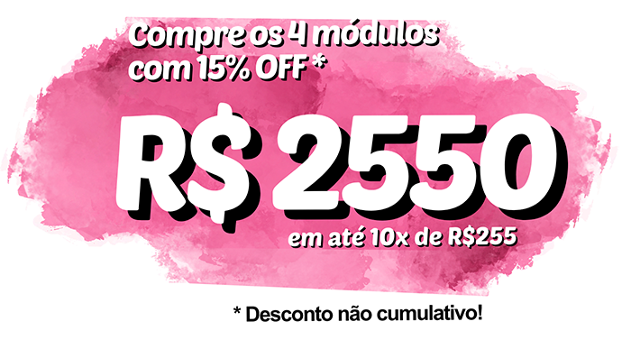 Preço especial do combo com 15% de desconto